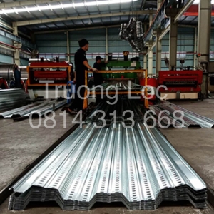 Tấm sàn thép Decking - Giải pháp thi công sàn nhẹ, chịu lực cao, thi công nhanh